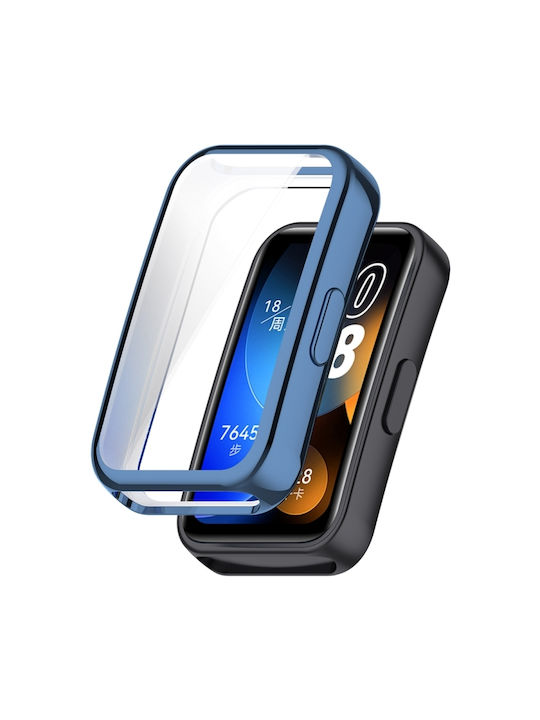 Silikonhülle in Blau Farbe für Huawei Band 8