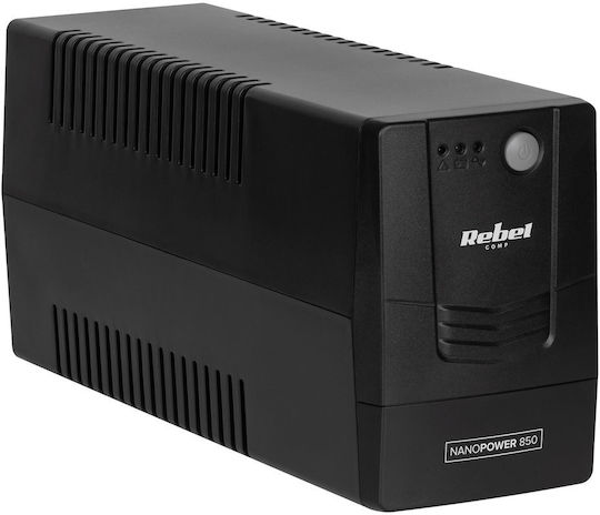 Rebel RB-4021 UPS Außerbetrieblich 850VA 480W mit 2 Schuko Steckdosen
