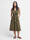 Barbour Summer Midi Dress Khaki