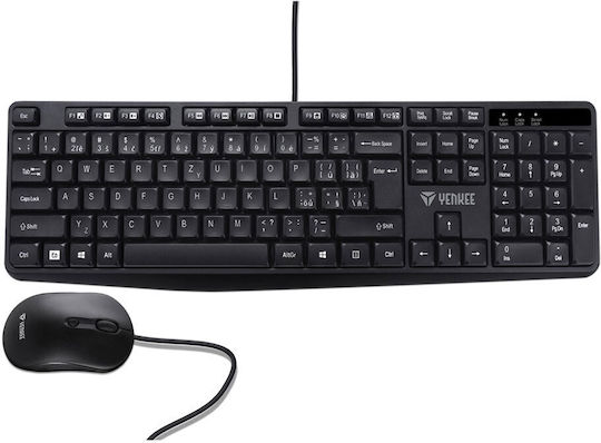 Yenkee YKM 1007CS Tastatur & Maus Set Englisch US