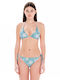 Bikini Set Triangle Top & Slip Bottom Light Blue