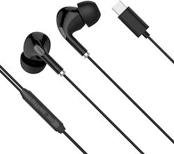 Kruger & Matz KMPC1-B In-Ear Freisprecheinrichtung Kopfhörer mit Stecker USB-C Schwarz
