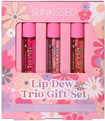 Set Ulei De Buze, Sunkissed, Lip Dew Trio Geschenk Lippenöle, 3 Bucati