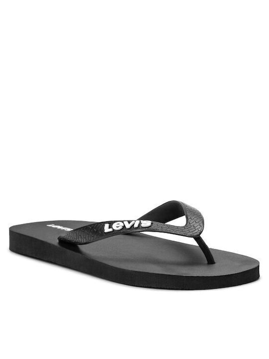 Levi's Men's Flip Flops Black Regular Fit