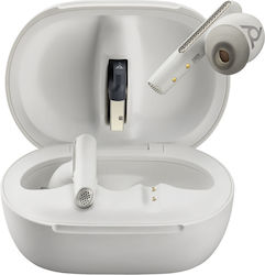 Poly Voyager Free 60+ UC In-Ear Bluetooth Freisprecheinrichtung Kopfhörer mit Ladehülle White Sand