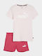 Kinder-Set mit Shorts Sommer 2Stück Pink
