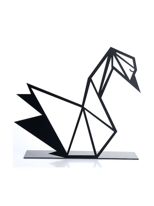 Aberto Design Διακοσμητικός Κύκνος από Μέταλλο 22x20cm