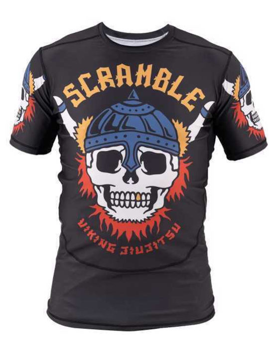 Scramble Short Sleeve Shirt SCR104 for Jiu-Jitsu Black