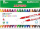 Alpino Drawing Markers Thick Double Tip Set 24pcs