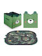Nukido Children's Storage Basket made of Fabric Green 33x32x39cm 1pcs