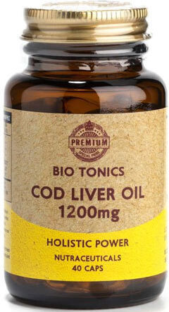 Bio Tonics Cod Liver Oil Cod Liver Oil 1200mg 40 veg. caps
