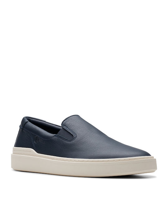 Leder Herren Mokassins in Blau Farbe