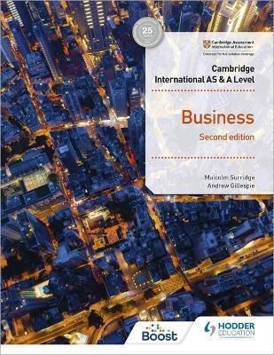 Cambridge International As A Level Business Second Edition Andrew Gillespie Hodder Education