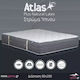 Ypnos Atlas Plus Natural Latex Saltea Single Ortopedic Spumă / Latex Față-Verso 90x200cm