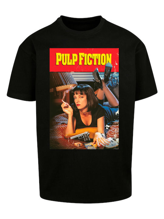 Pulp Fiction Poster Oversize Tee Black
