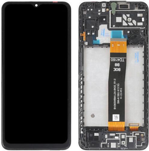 Screen with Touch Mechanism and Frame for Samsung Galaxy A04s A047 (Black)