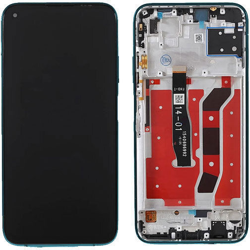 O ecran cu Mecanism Tactil și Cadru pentru Huawei P40 Lite (Verde)