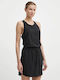 Summer Mini Athletic Sleeveless Dress Black