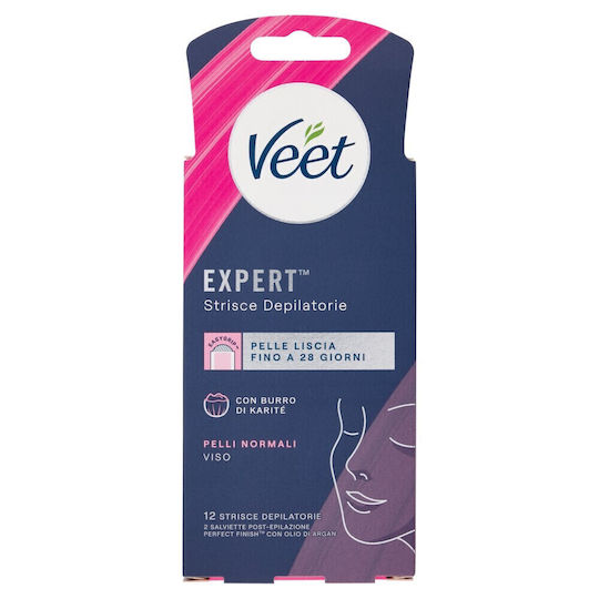 Veet Expert Wax Strips for Face 12pcs