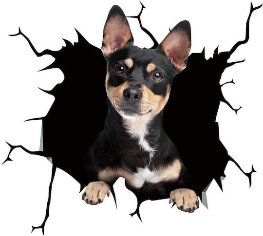 Autocolant decorativ Chihuahua Dog pentru casă sau mașină, autocolant premium, 30 X 30 Cm, oferte originale