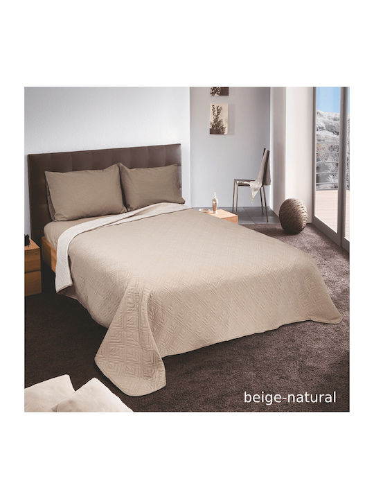 Kipper Roman Coverlet Single Microfiber Rotten Apple-beige 160x220cm