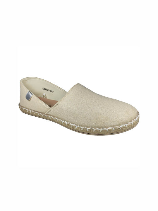 Flache Espadrilles Tendenz Qms23-002 Beige