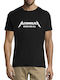 T-shirt Metallica Μαύρο Βαμβακερό