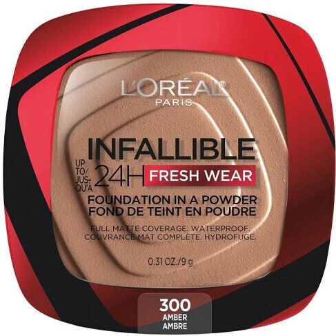 Pudra De Fata, Loreal, Infallible 24h Fresh Wear, Foundation in einem Puder, 300 Amber, 9 G
