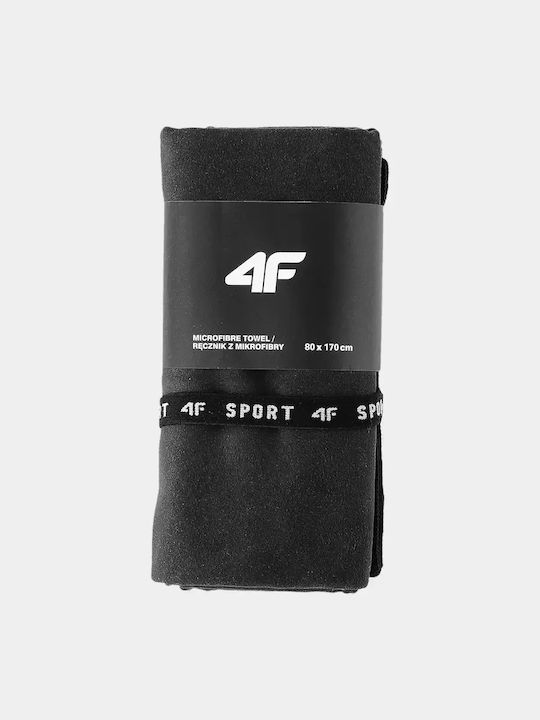 4F Microfiber Black Gym Towel 80x170cm
