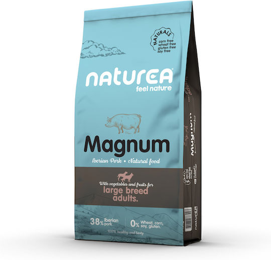 Naturea Naturals Magnum 12kg Ξηρά Τροφή χωρίς Γλουτένη για Ενήλικους Σκύλους Μεγαλόσωμων Φυλών με Χοιρινό Iberian Pork