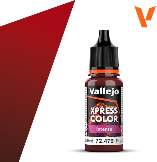 Acrylicos Vallejo Χρώμα Μοντελισμού σε Κόκκινο χρώμα 18ml
