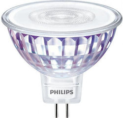 Philips LED крушка 7W за фасунга GU5.3 Топло бяло