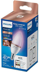 Philips Bec inteligent LED 4.9W pentru Soclu E14 și Formă C37 RGB 470lm