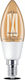 Philips Smart Lampe LED 40W für Fassung E14 und Form C35 Einstellbar Weiß 470lm