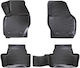 Carro Set of Front and Rear Mats 4pcs Tray Type for Volvo XC 60 2010+ Black