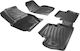 Carro Set of Front and Rear Mats 4pcs Tray Type for Volvo S60 / V70 / V60 2010 Black