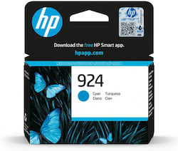 HP 924 4K0U3NE Original InkJet Ink Cyan