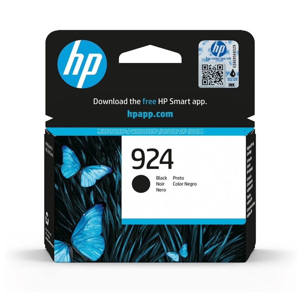 HP 924 Γνήσιο Μελάνι Εκτυπωτή InkJet Μαύρο () (4K0U6NE)