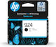 HP 924 Original InkJet Printer Ink Black (4K0U6NE)