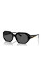 Vogue W44/87 Woman Sunglasses With Black Horn-Rimmed Frame And Grey Lens