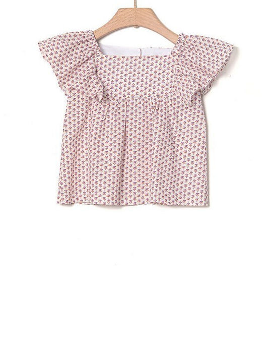 Yell Oh! Kids Blouse Short Sleeve white