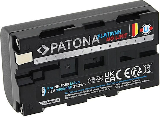 Patona Baterie cameră video Compatibil cu Sony