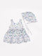 Trax Kids Dress Floral Sleeveless White