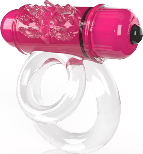 Double Vibrating Cock Ring - The Screaming O Vibrating Cock Ring 4b Double O 6 Strawberry