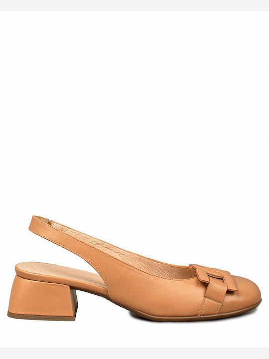 Wonders Leder Pumps Beige