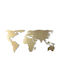 Wallity Wanddekoration Gold aus Metall 120x60cm