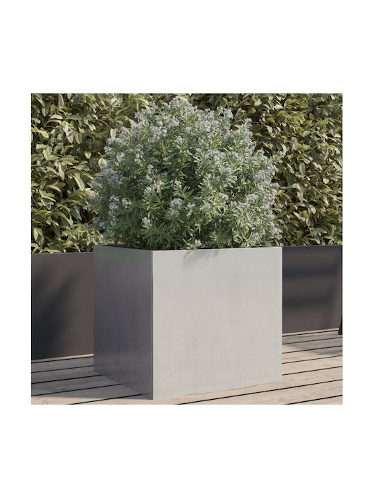 vidaXL Ασημί Planter Box 42x40cm Silver 841555