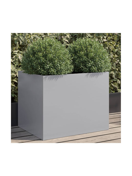 vidaXL Ασημί Planter Box 62x47cm Silver 841606