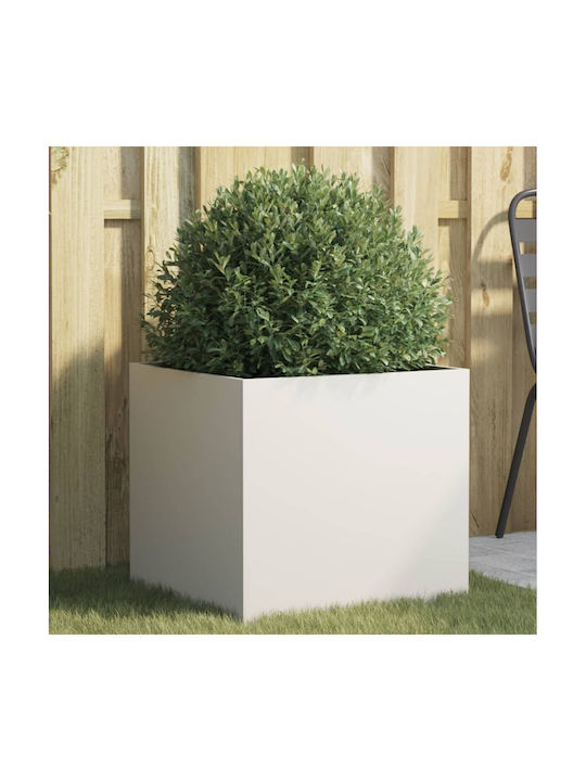 vidaXL Planter Box 49x47cm White 841561