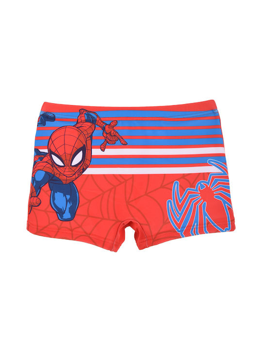 Superheroes Kids Swimwear Swim Shorts Red